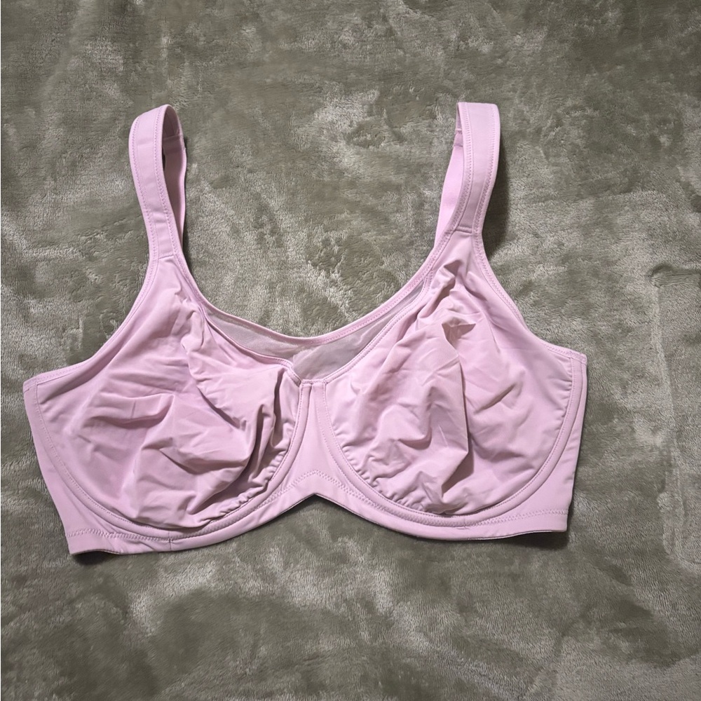 HSIA CoolComfort Unlined Underwire Bra Pink Size 34G